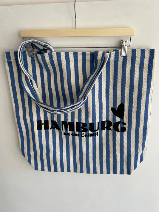 Grooter Büdel "Hamburg" (blau-gestreift)