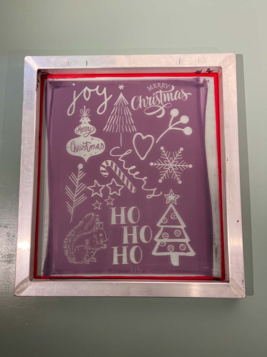 Siebdruck to Huus Zuhause DIY Drucken Handmade Weihnachten Christmas