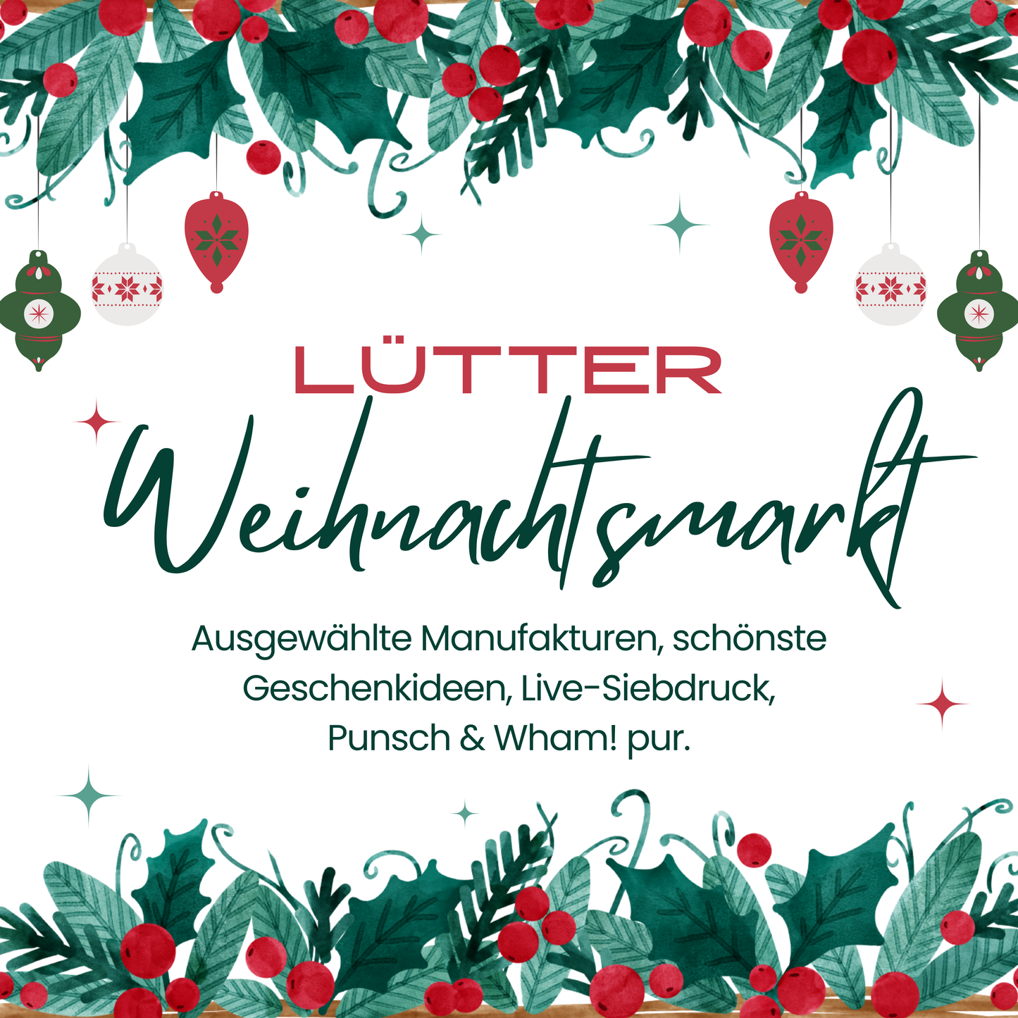 Lütter Weihnachtsmarkt 15.11.2025