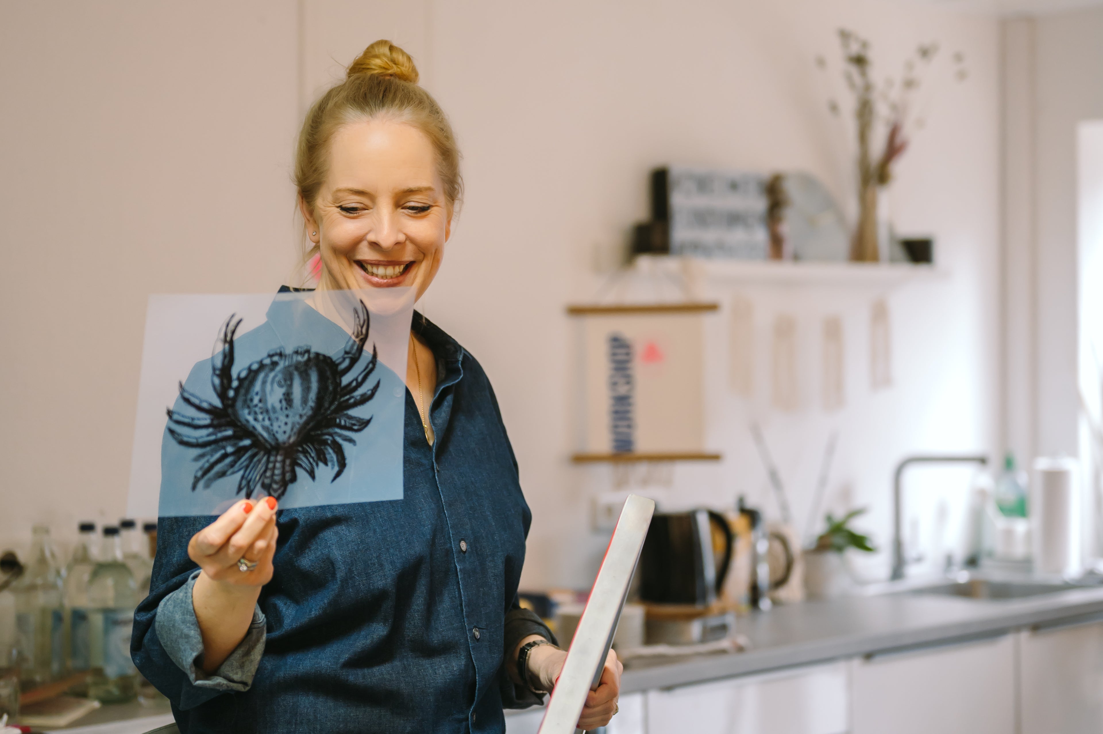 Siebdruck Workshop DIY Siebdruck-Sets Freundinnen Hamburg Norddeutschland Kreativitä