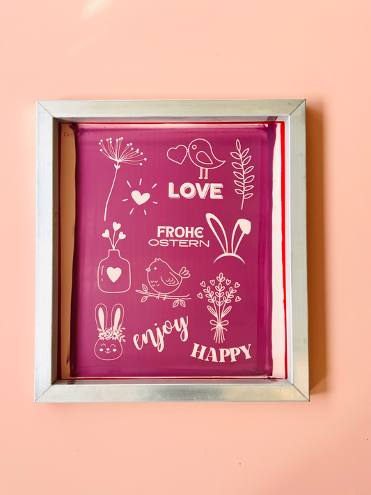 Sieb: "Endlich Frühling" (ohne Zubehör + Farben)