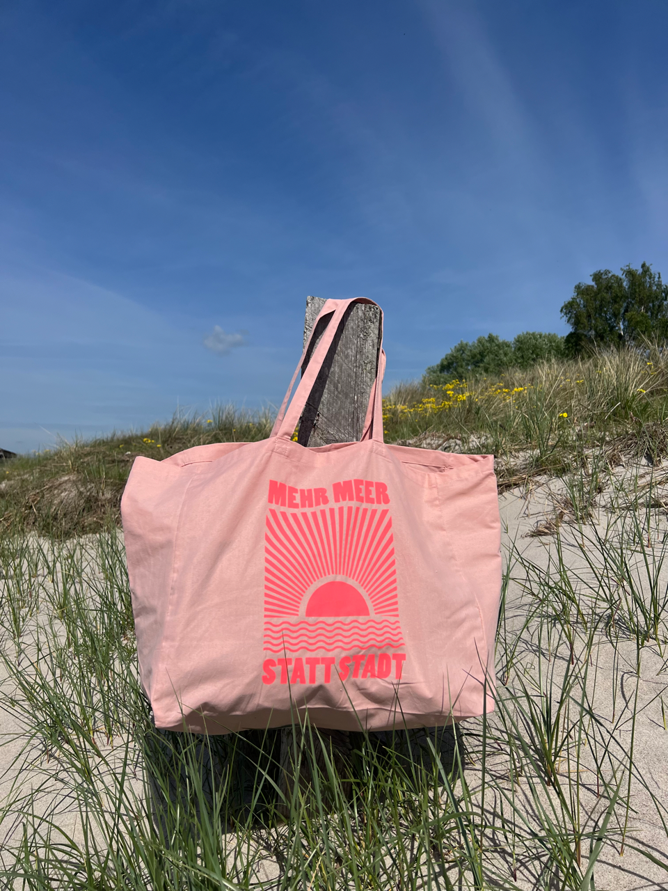 Strandtasche "Mehr Meer, statt Stadt"