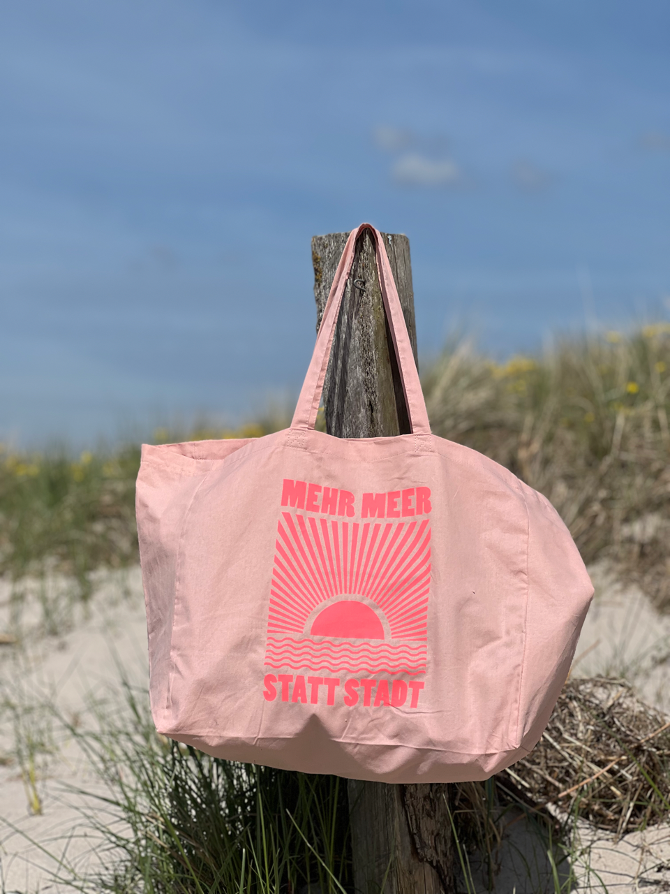 Strandtasche "Mehr Meer, statt Stadt"