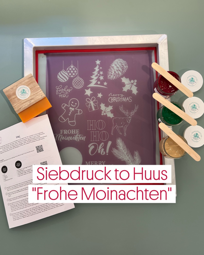 Siebdruck Handmade DIY Farben Zuhause drucken kreativ