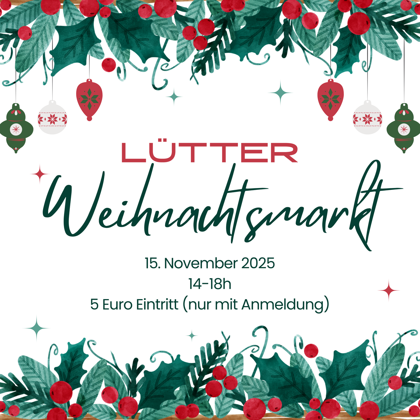 Lütter Weihnachtsmarkt 15.11.2025