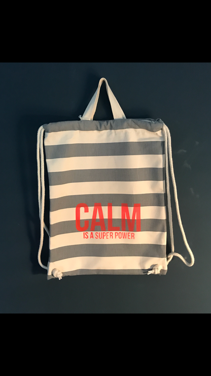 Nautical Gymsac "CALM is a super Power"